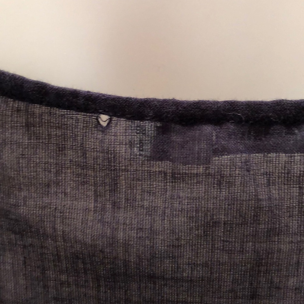 SEE BY CHLOE 💯% silk navy blue sheer swim coverup - Picture 5 of 8